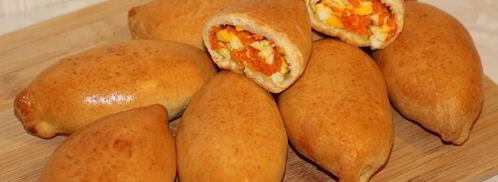 пирожки с яйцами и морковью. Шаг 7