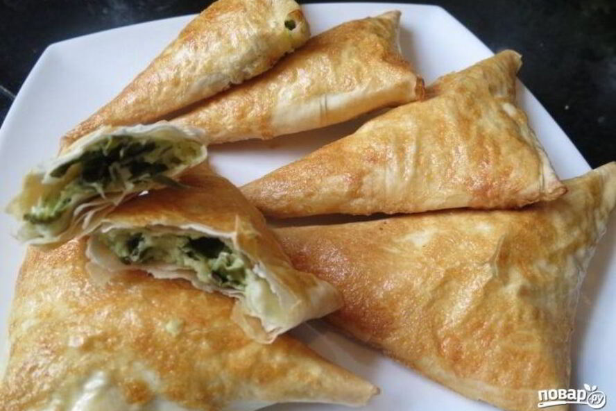 Рецепт пирожков со шпинатом
