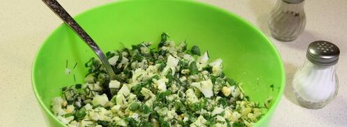 рис яйца лук начинка для пирожков и блинчиков. Шаг 5