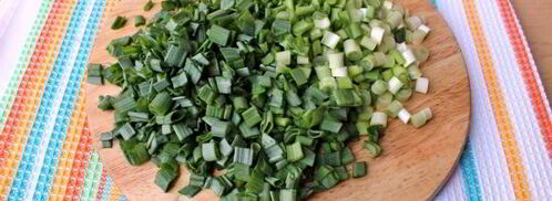 жареные пирожки с зеленым луком и яйцом. Шаг 4