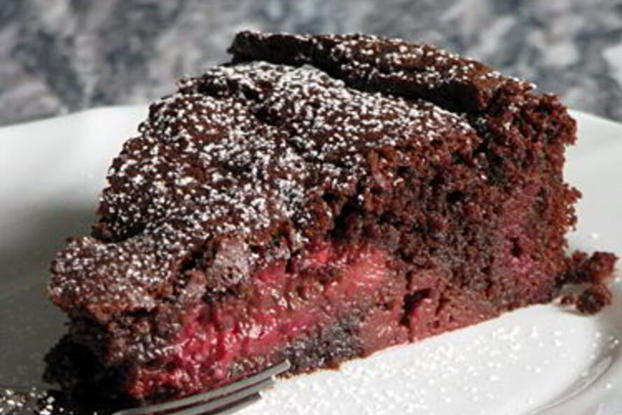Рецепт брауни с малиной