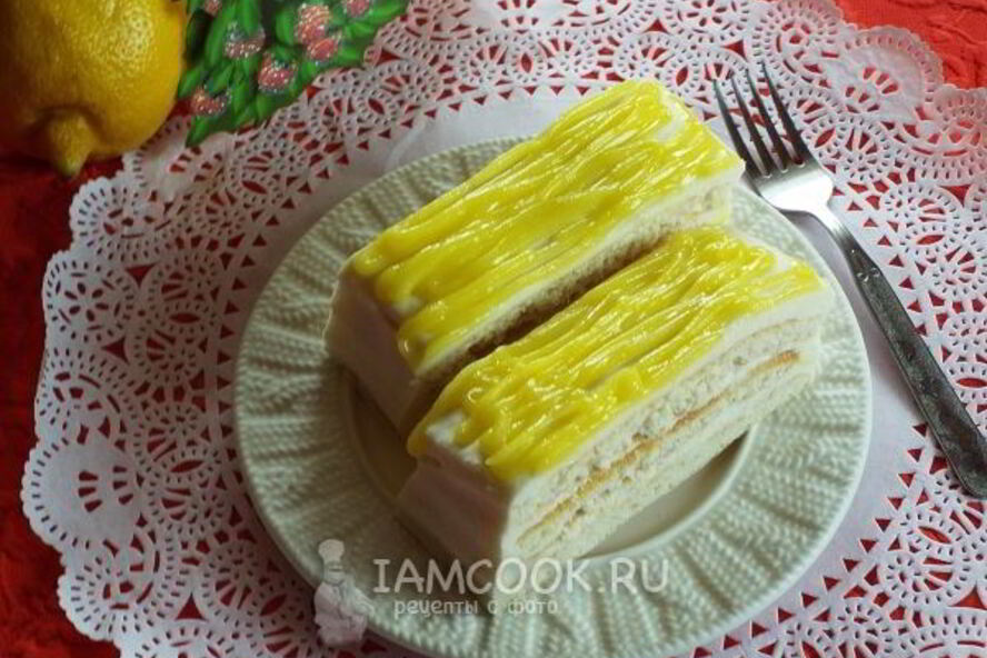 Рецепт лимонного пирожного