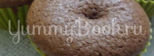 пирожное шоколадное с кокосово-творожной начинкой. Шаг 3