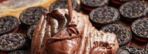 пирожные с шоколадными печеньями и m&m's. Шаг 4