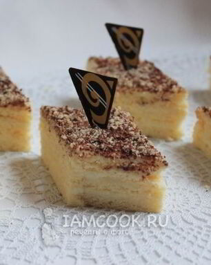 Пирожные с творожным муссом