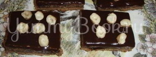 шоколадное пирожное с орехами. Шаг 3