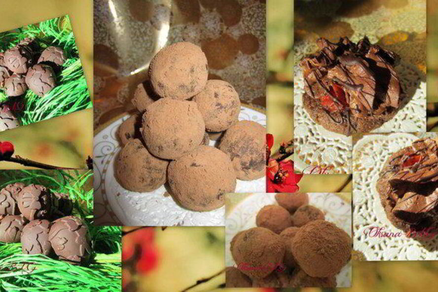 Рецепт трюфеля, конфеты, пирожное