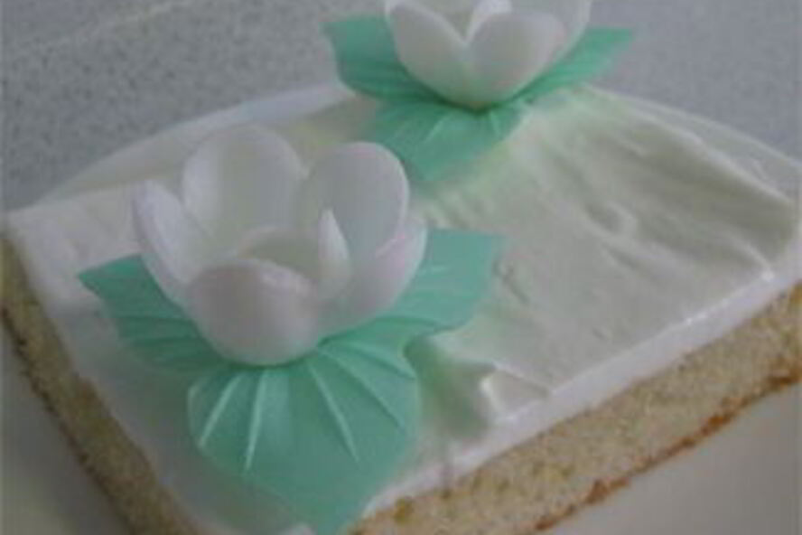 Рецепт цветущих пирожных