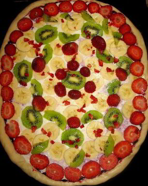 Фруктово-ягодная пицца