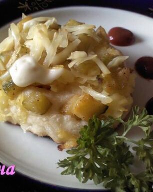 Овощная мини-пицца