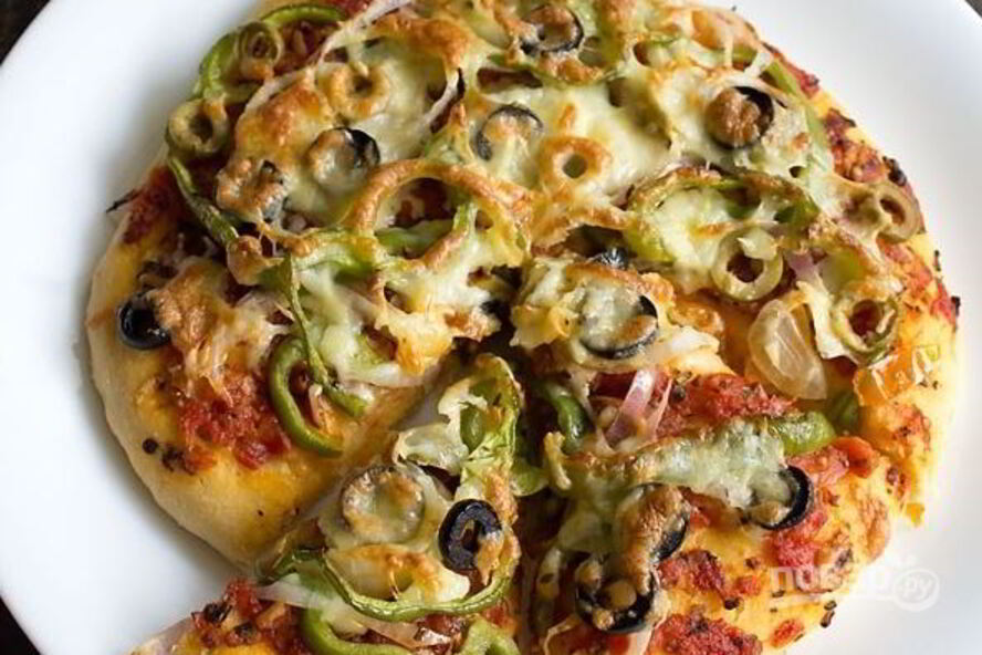 Рецепт овощной пиццы