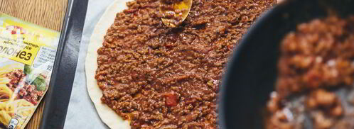 пицца болоньезе. Шаг 7