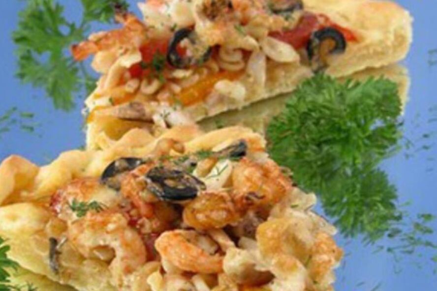 Рецепт пиццы дары моря