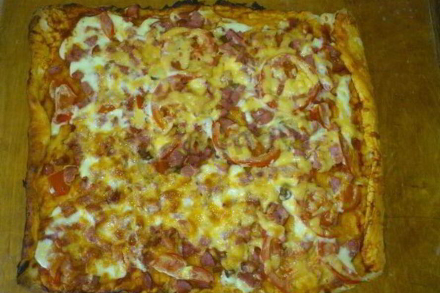 Рецепт пиццы домашней из готового теста