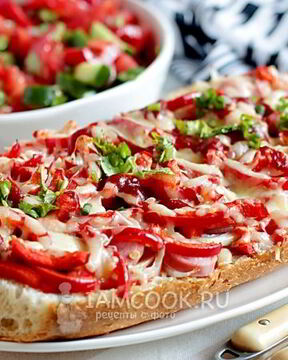 Пицца из батона