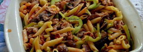 пицца из индюшатины с пастой. Шаг 6