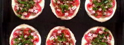 пицца мини из слоеного теста. Шаг 7