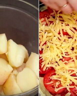 Пицца на картофельном корже