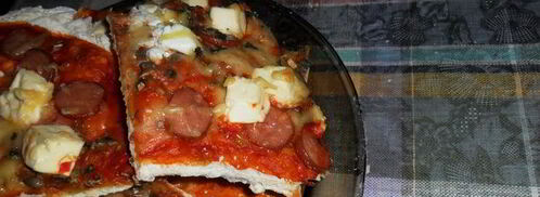 пицца на основе из тонкого теста. Шаг 6