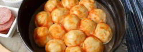 пицца на шариках из теста. Шаг 4