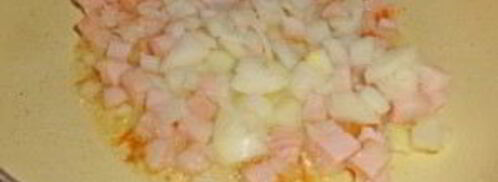 пицца на сковороде из батона. Шаг 4