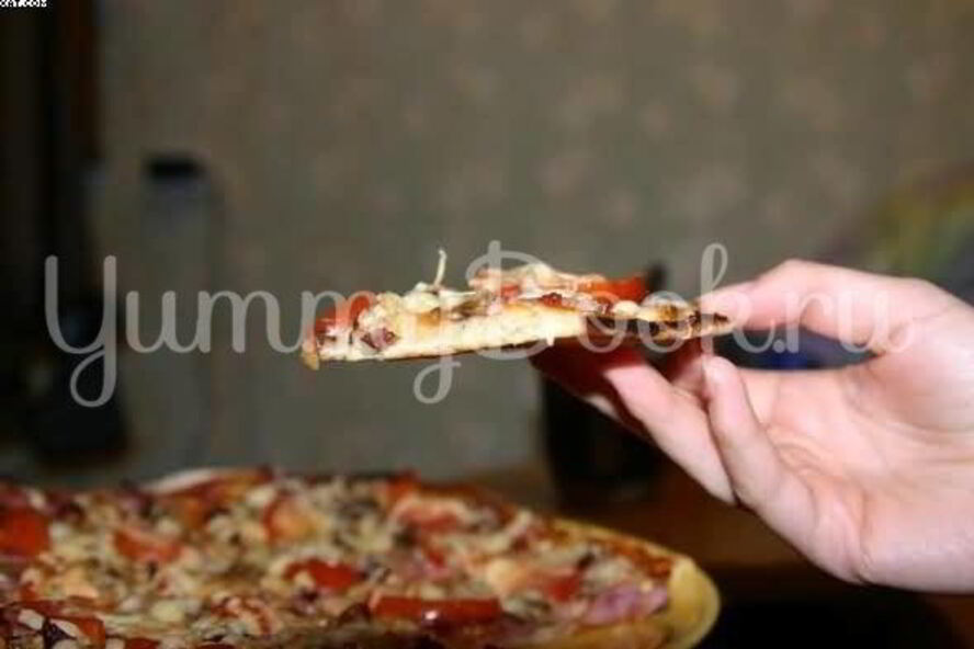 Рецепт пиццы на тонкой основе