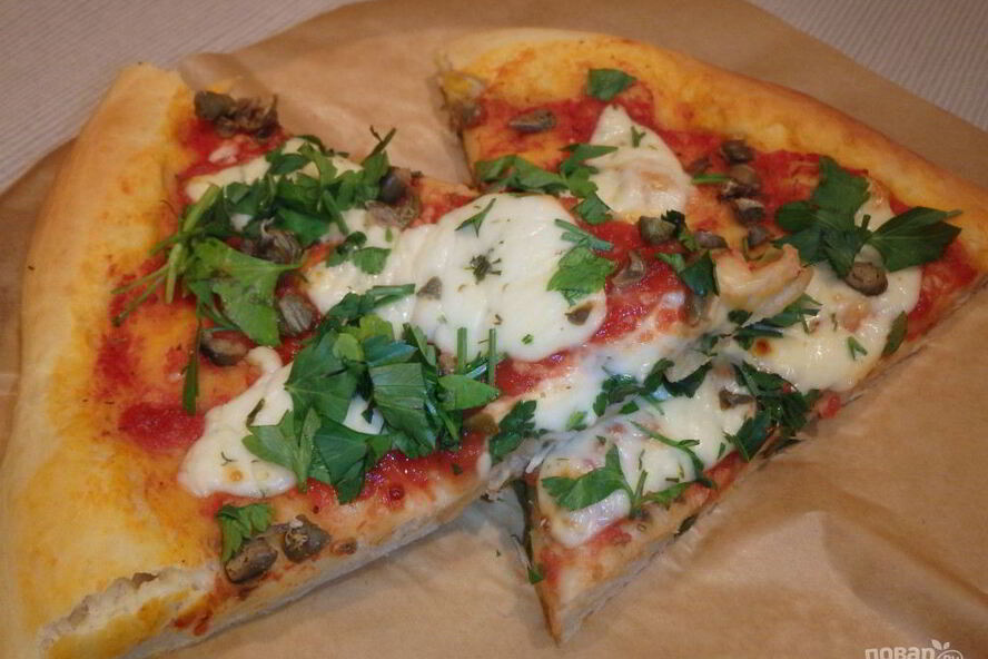 Рецепт пиццы с домашним сыром