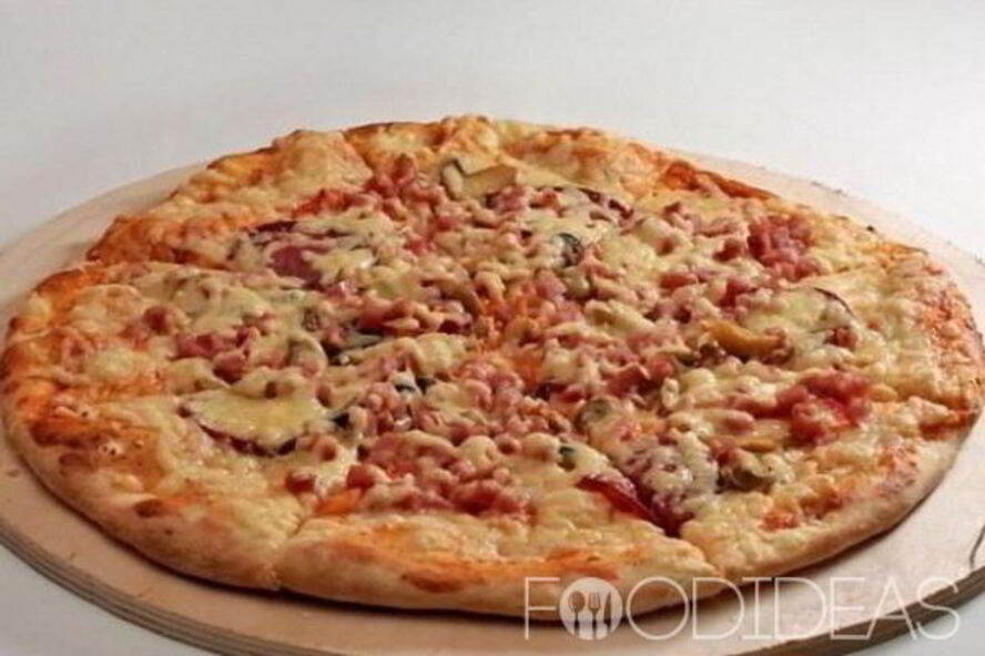 Рецепт пиццы с колбасой