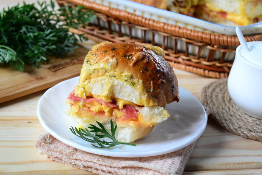 Рецепт пиццы в мягких булочках