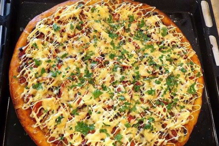 Рецепт творожной пиццы