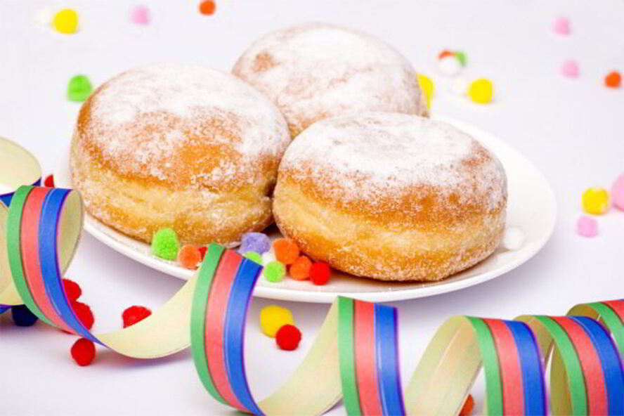 Рецепт пончиков с сахарной пудрой