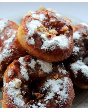 Пончики с шоколадом