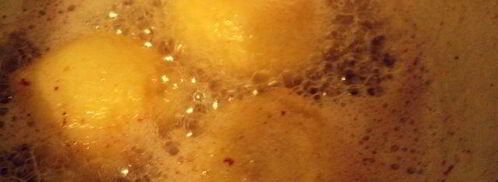 творожные пончики с клубникой. Шаг 6