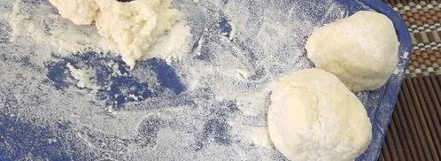 творожные пончики с шоколадом. Шаг 4