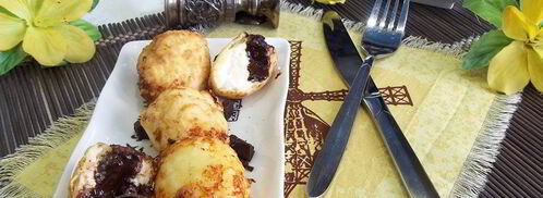 творожные пончики с шоколадом. Шаг 10