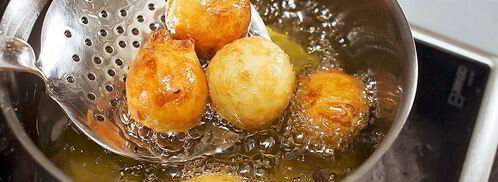 творожные пончики в сахарной пудре. Шаг 4