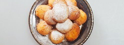 творожные пончики в сахарной пудре. Шаг 5