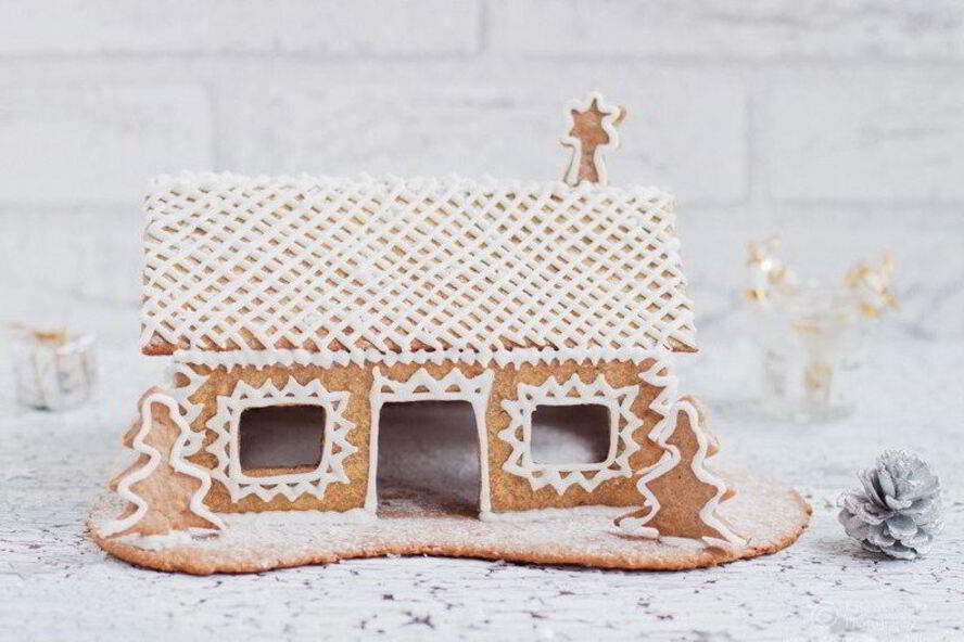 Рецепт домика пряничного с сахарными узорами