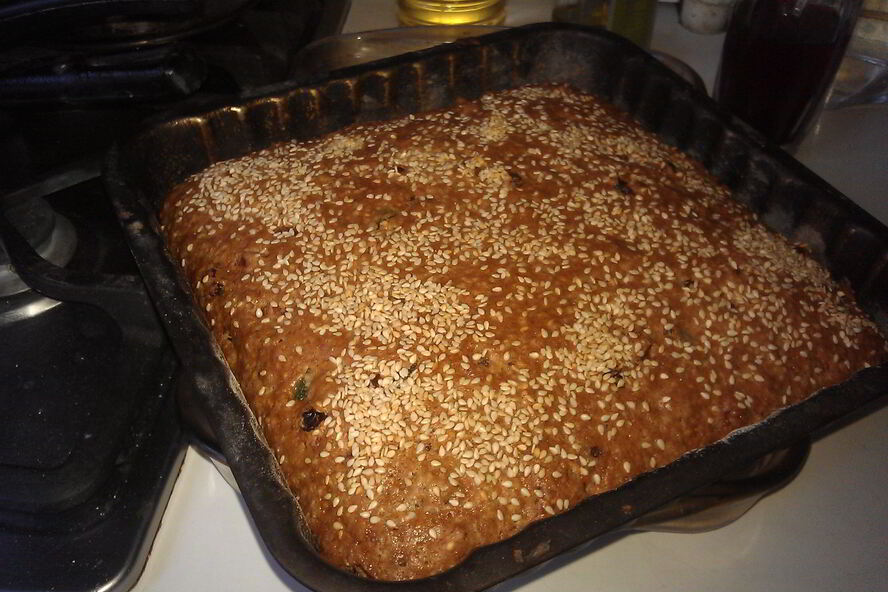 Рецепт коврижки постной фруктово-ореховая