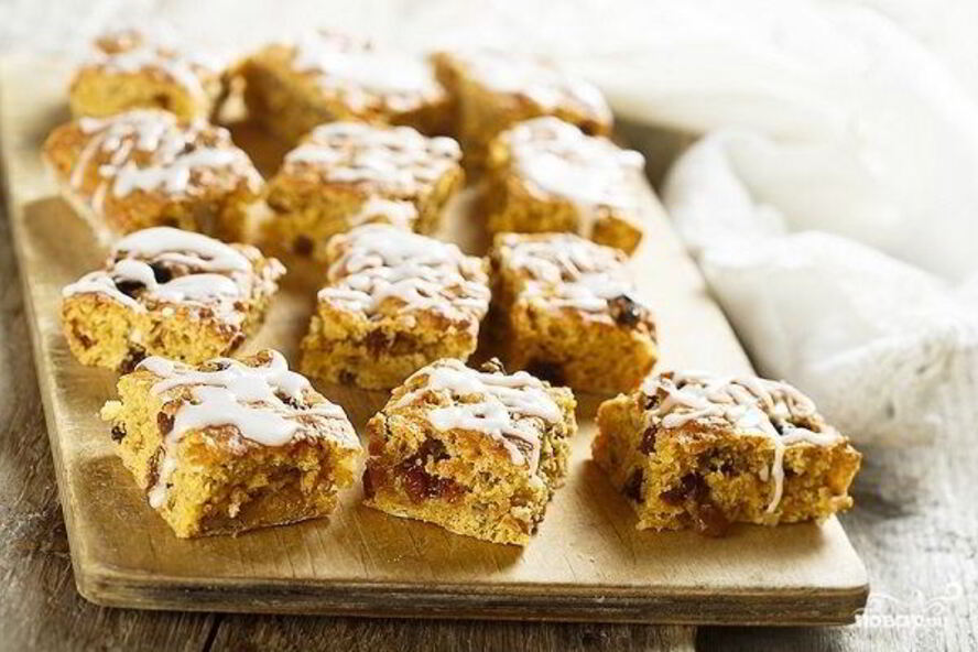 Рецепт постной коврижки с орехами