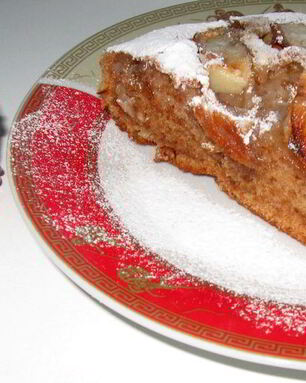 Постная яблочная коврижка