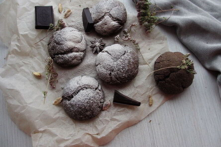 Рецепт шоколадна-ореховых пряники