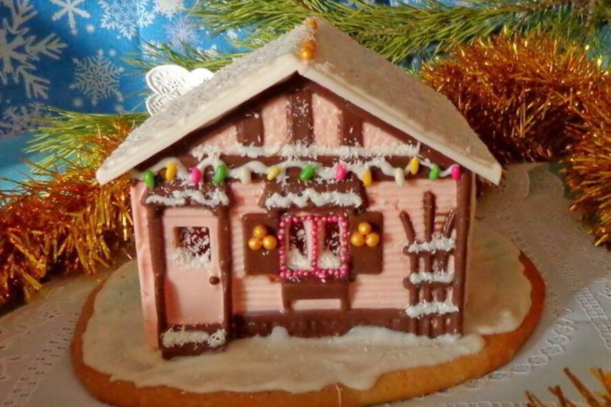 Рецепт шоколадна-пряничного домик
