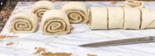 рулетики с корицей и глазурью. Шаг 6