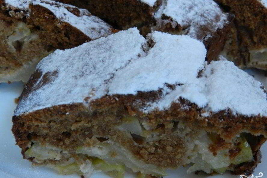 Рецепт медовой шарлотки с яблоками