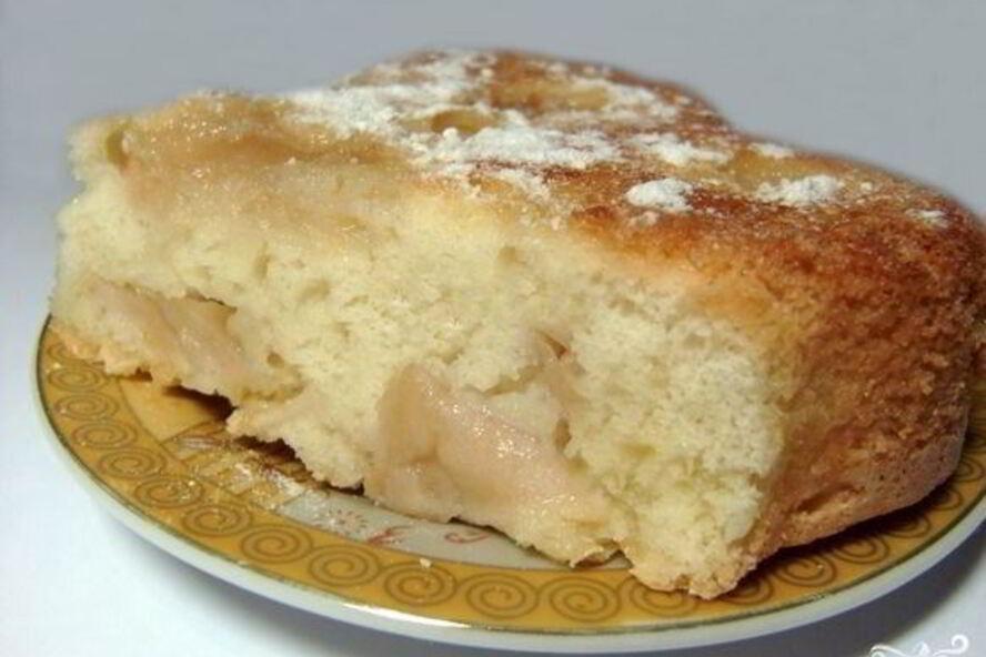 Рецепт шарлотки на маргарине с яблоками