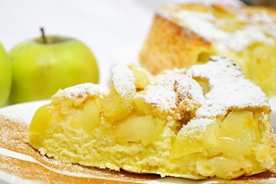 Рецепт шарлотки на молоке