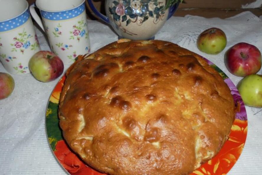 Рецепт шарлотки на сгущенном молоке