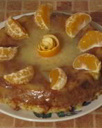 Шарлотка с апельсинами