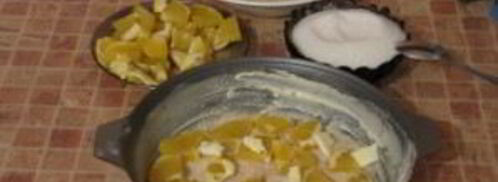 шарлотка с апельсинами. Шаг 4